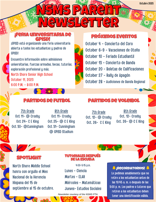 October Newsletter - Espanol